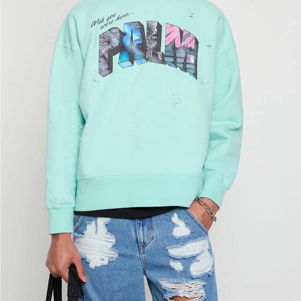 Palm Angels Palm Sign Vintage Crewneck